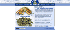 Desktop Screenshot of frogislandseafood.com