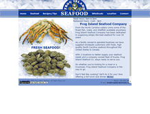 Tablet Screenshot of frogislandseafood.com